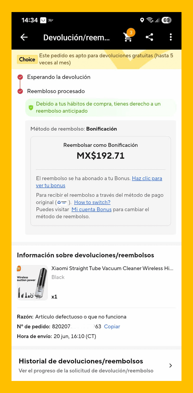 Así puedes hacer una devolución en AliExpress México