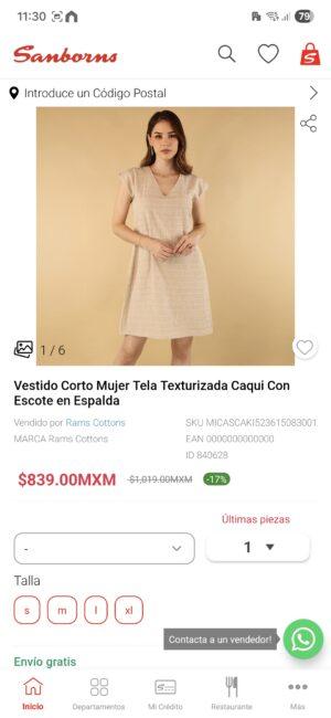 Elige tu producto para comprar en Sanborns