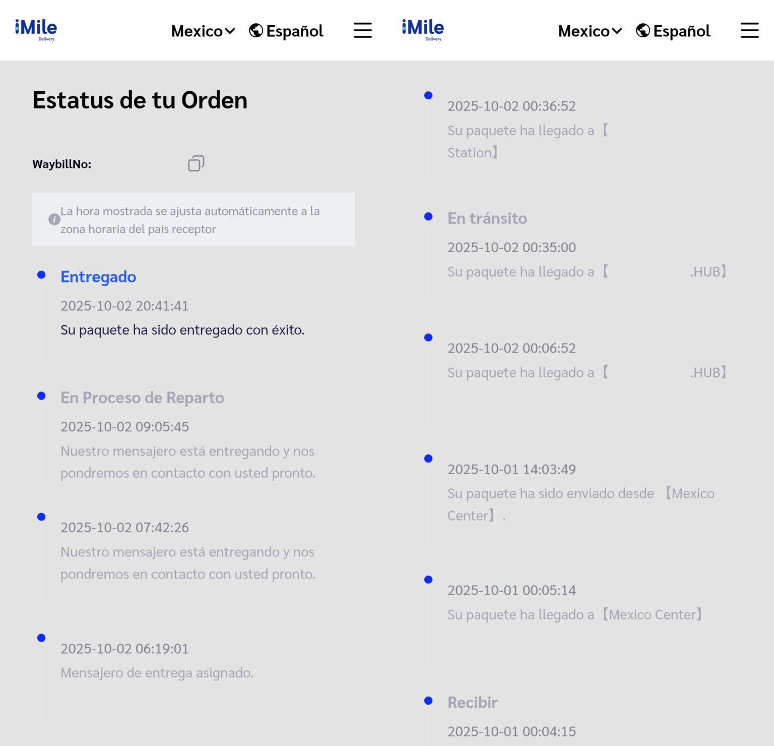Rastreo de iMile: Seguimiento de envíos en México