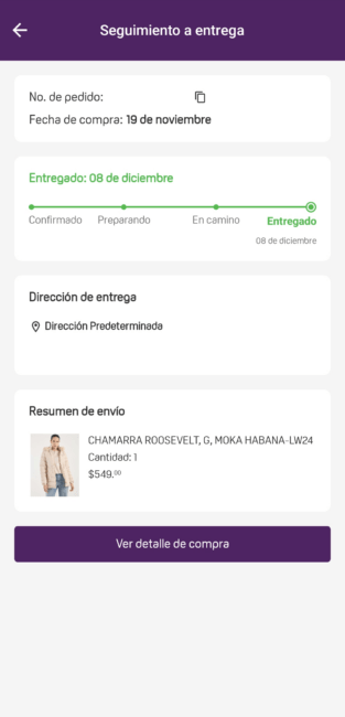 Como rastrear un pedido en la app o el sitio web de Suburbia