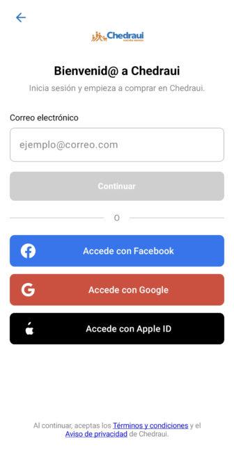Compra Chedraui paso 1
