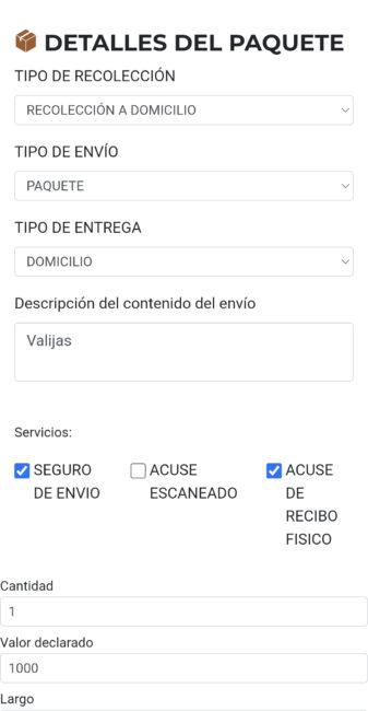 Cotizar en Estrella Blanca 2