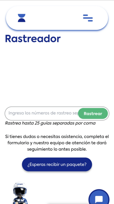 Rastrear un paquete en AMPM