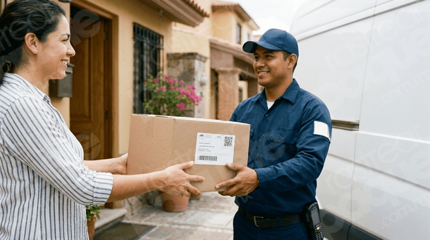 ¿Quién entrega los paquetes chinos en México?